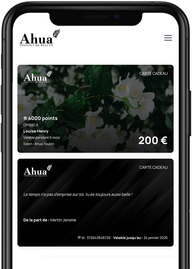 carte cadeau Ahua
